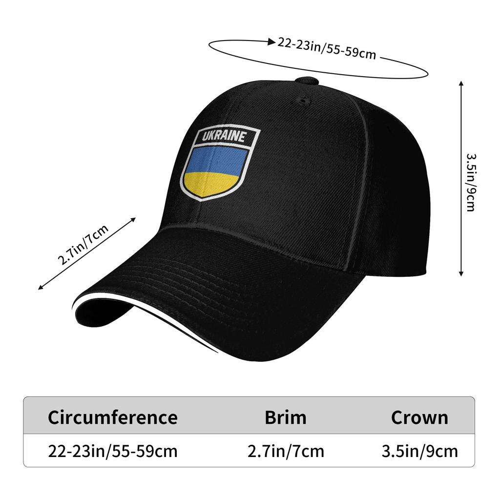 Ukraine National Flag In Coat Of Arms Ukrainian Adjustable Hat Golf Baseball Caps Unisex   Baseball Cap Casual Outdoor Hats