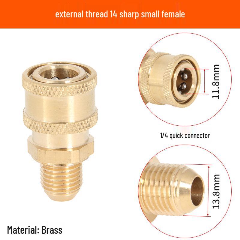 2-Point Brass Quick Connect High-Pressure Water Gun Hose for Car Washing and Cleaning 380.