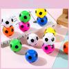 Creative Multi-color Soccer Shaped Plastic Gyro Children Toy For Young Children