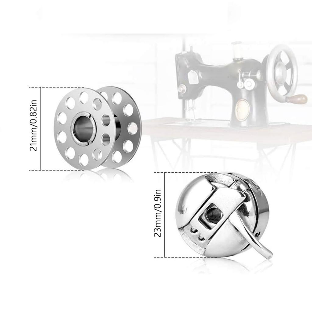 Pack of 24 Sewing Machine Bobbins and Cases Sewing Craft Tool Suitable for Home Use Perfect for Most Household Models