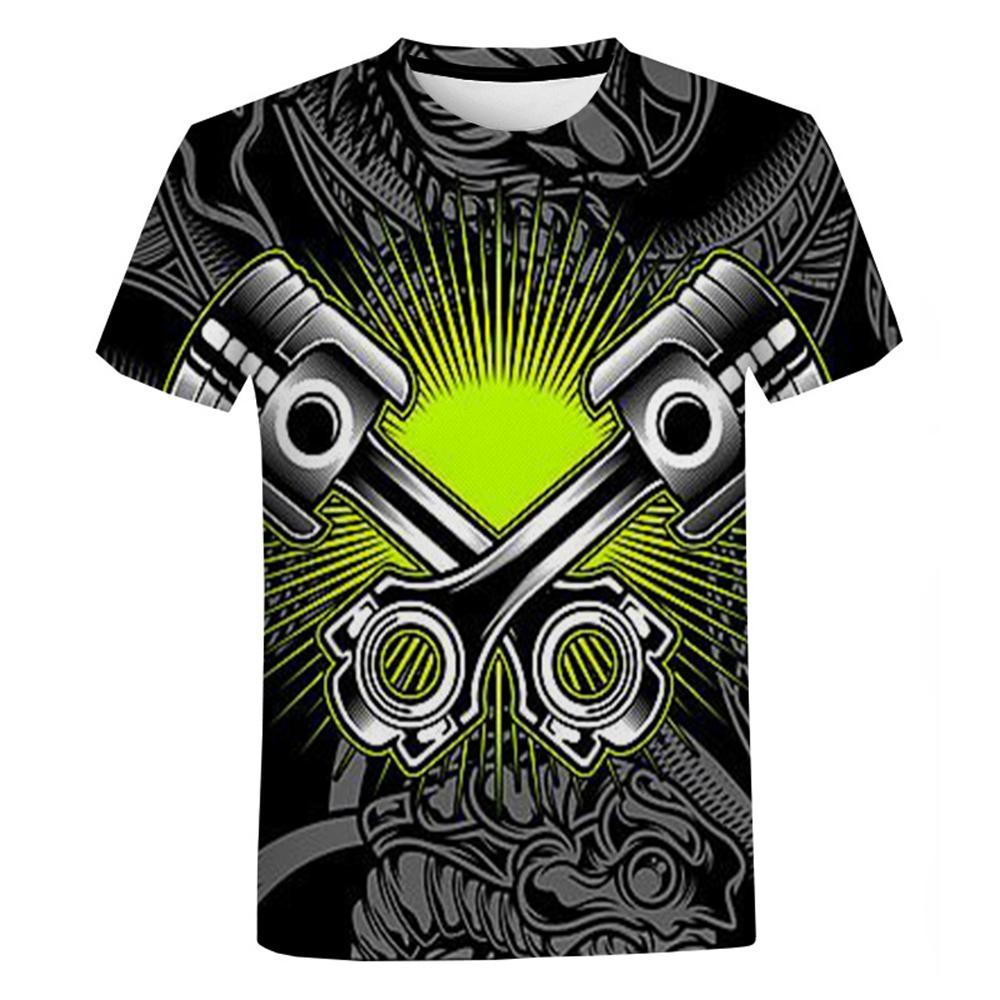Summer Mechanic Tools Graphic 3D Printed Men's T-shirts Street Harajuku Oversized T-Shirt Fashion Casual Tops