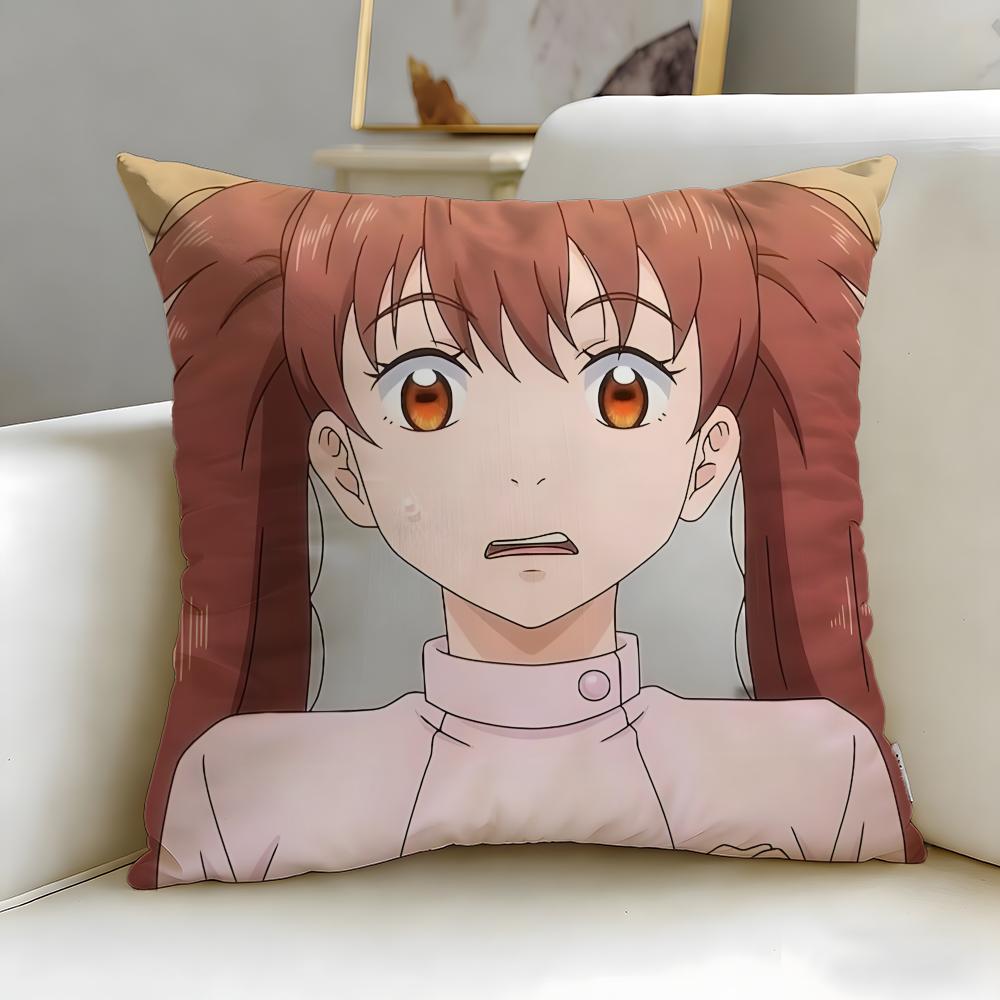anime AI no Idenshi Cushion Cover Soft EasyWash Pillow Case Versatile for Couch Bed Travel and Office