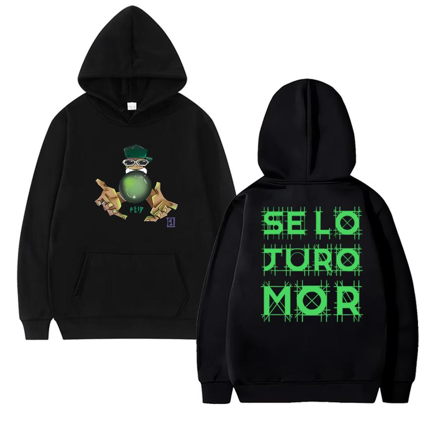Hot Rapper Feid Ferxxo Se Lo Juro Mor 2025 New Album Graphics streetwear Unisex vintage hip hop Hoodie Men women Fleece pullover