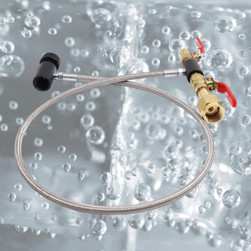 36 Zoll Edelstahl CO2-Zylinder Nachfülladapter Schlauch CO2-Station Anschluss zum Befüllen von Zylinderhersteller Behälter