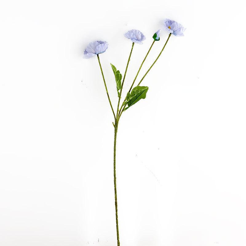 High-End Realistic Poppy Silk Flowers for Wedding and Home Decoration