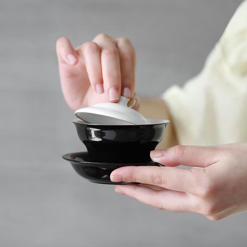 Edenus Ceramic Tea Set with San-cai Gaiwan