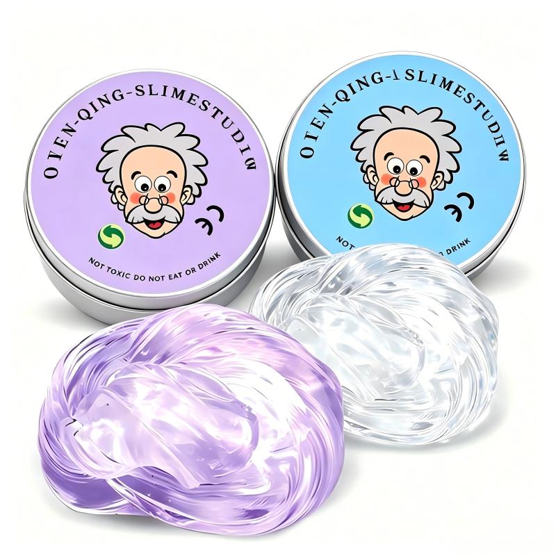 Nieuwe Herbruikbare Kneedbare Vloeibare Kristal Stuiterende Slijm Speelgoed Set Kindveilig Modder Stressverlichtend Speelgoed Klei Handgemaakt Knutselen Handlijm Kneedbare Klei