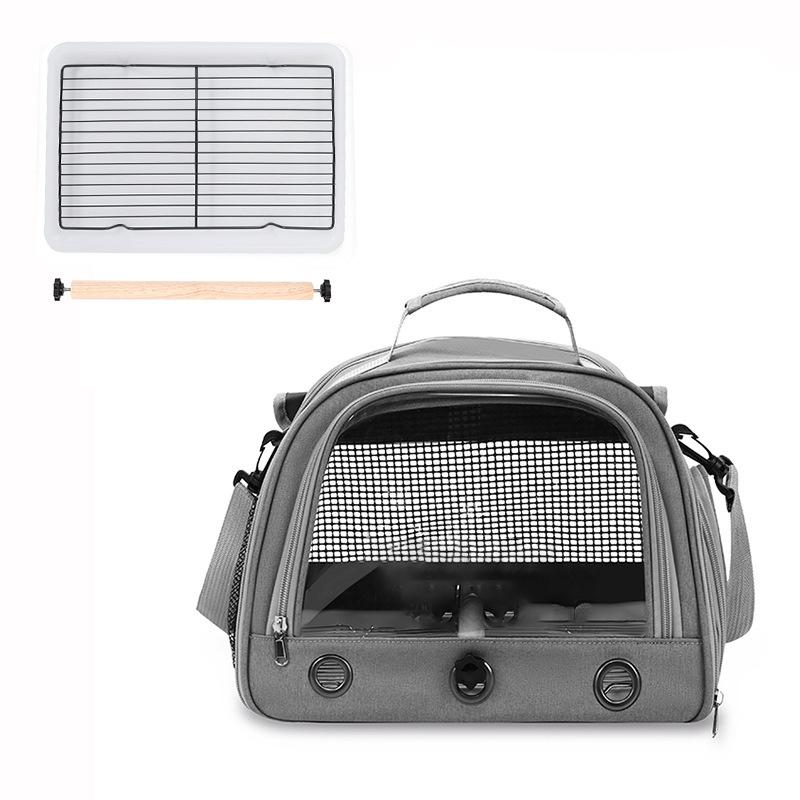 Sac de Transport pour Oiseaux d'Animaux de Compagnie Extérieur Portable Une Épaule Respirant Cage à Oiseaux Plateforme Perchoir Cage à Perroquet Fournitures pour Oiseaux Pour Perruche