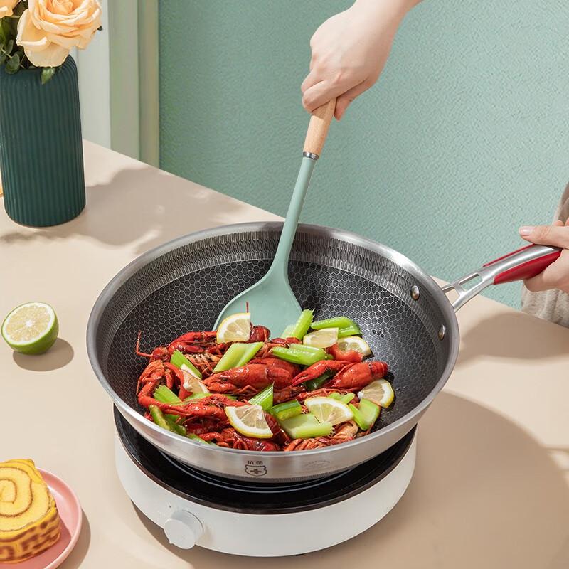 Kambach Beech Wood Silicone Utensil Set