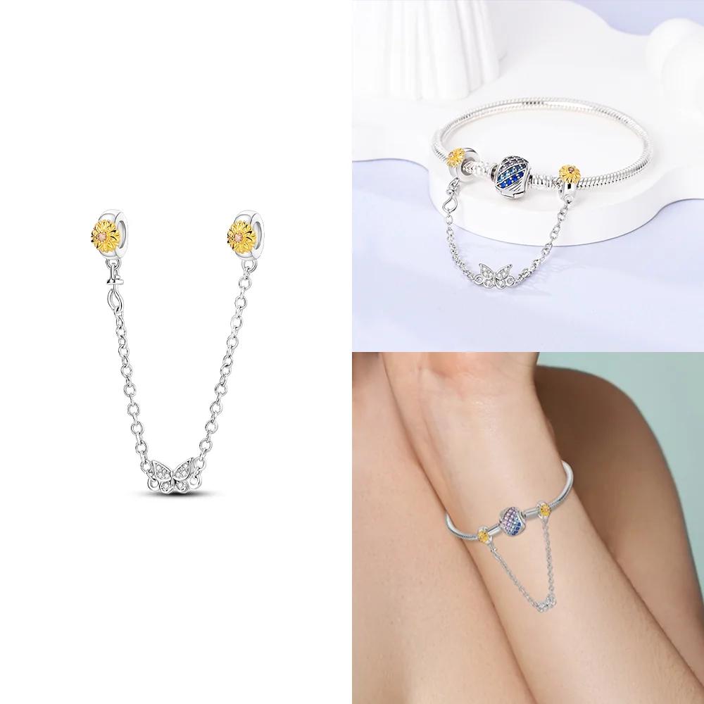 Gold Diy Charms Beads Inlaid Zircon Original Copper Sun Leopard Pendants Fit Bracelet Diy Jewelry Women Gift