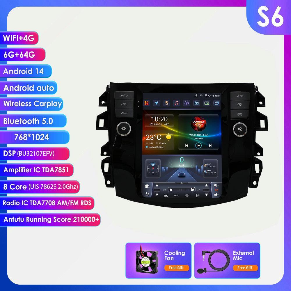 9.7" Android Vertical Screen Car Navigation with Backup Camera for 16-22 Nissan Navara