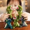 14cm Mini Dinosaurier Plüschtiere Schlüsselanhänger Taschenanhänger Niedliche Tyrannosaurus Puppe für Kinder Kinder Geburtstags-Weihnachtsgeschenke Spielzeug