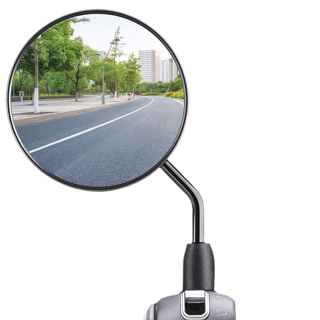 Universal 360° HD Convex Rearview Mirror for Electric Vehicles - Anti-Dizziness, Wide View, Ideal for Cycling