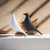 Creative Resin Dove Figurine: Bird Ornament Décor for Home & Entryway