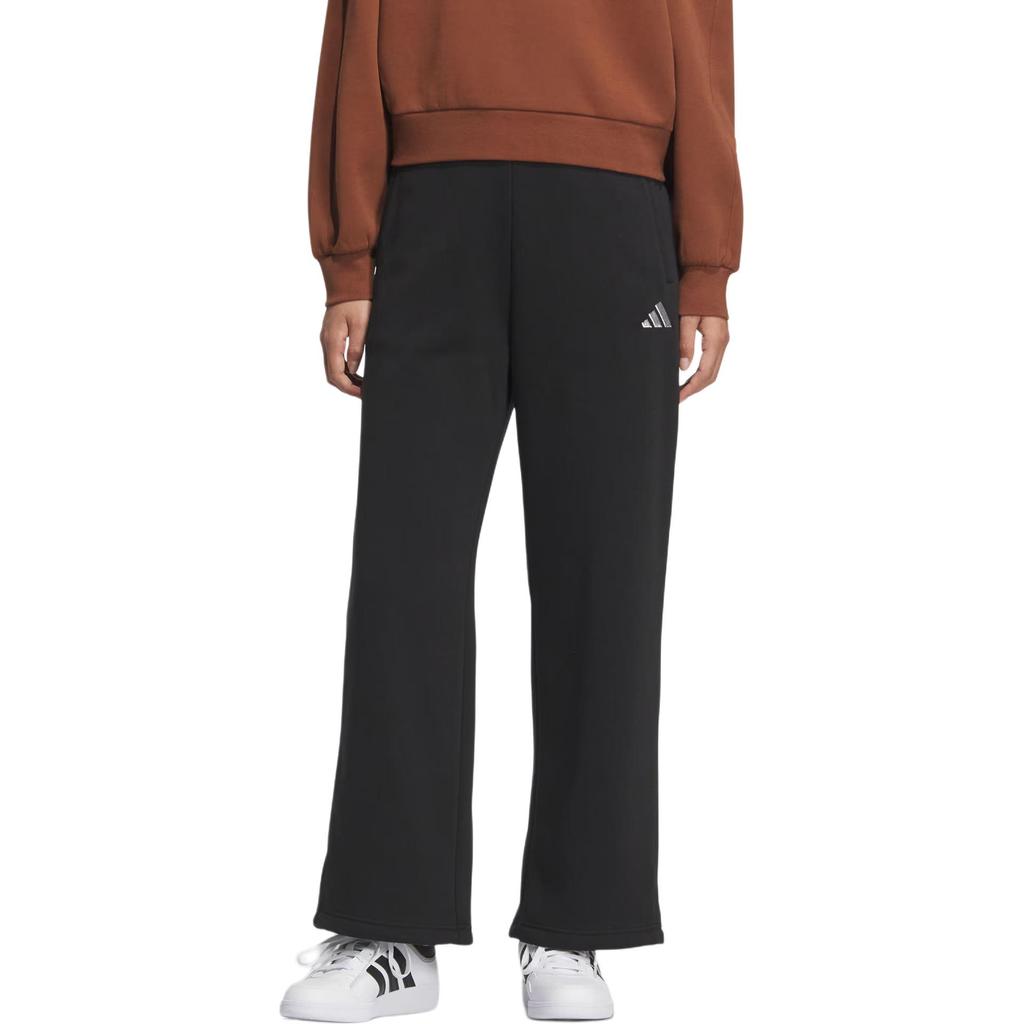 Adidas Must Haves Fw25 Thick Sports Simple Solid Color Casual Pants Women Bottoms KC0052