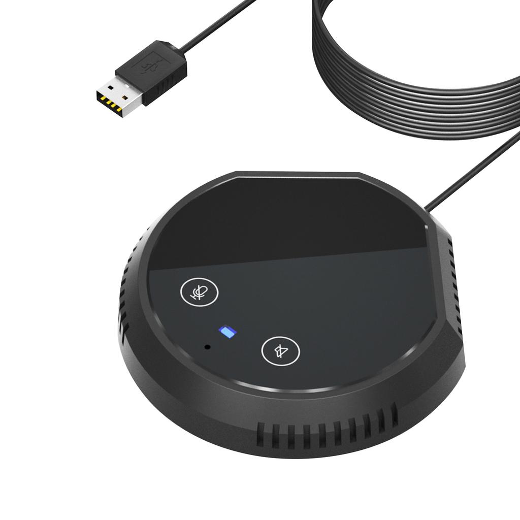 Desktop USB Conference Speakerphone Microphone 360 degrees  Omnidirectional Condenser Plug & Play PC Computer Mic