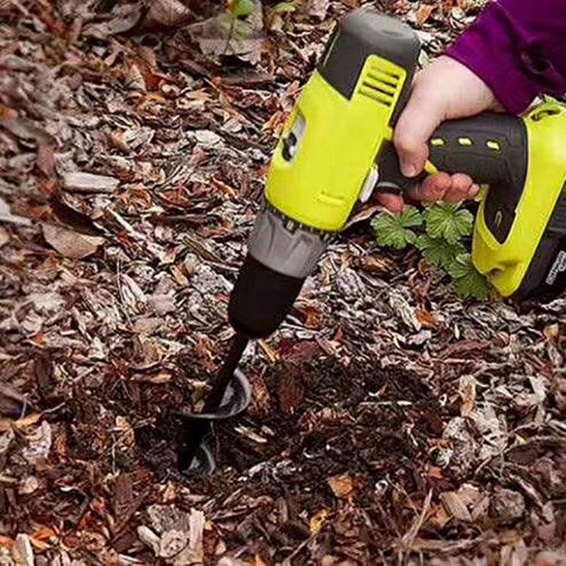 Ground Drill For Garden Soil Drill For Garden Vegetable Patch Digging Tool Ground Drill For Screw Rod Twist Drill