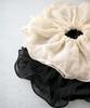 VINGTAINE Chiffon Scrunchie Hair Accessory for Lightweight and Easy to Hair Women, Style, Tie, HS-210-IV