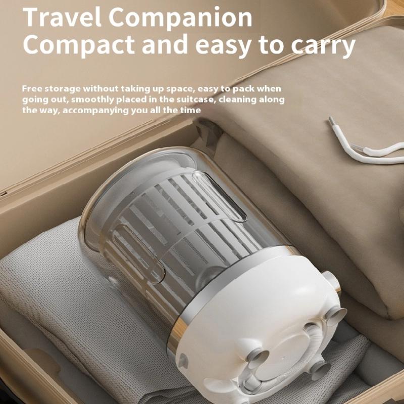 Rechargeable Washing Machine and Dehydrator, Mini Small Underwear and Socks Washing Machine, Wireless Portable Dehydrator Washing Machine