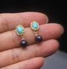Real Natural White 925 Silver Pearl Earrings,Wedding Freshwater Pearl Earring Wife Mother Birthday Gift Drop Shipping
