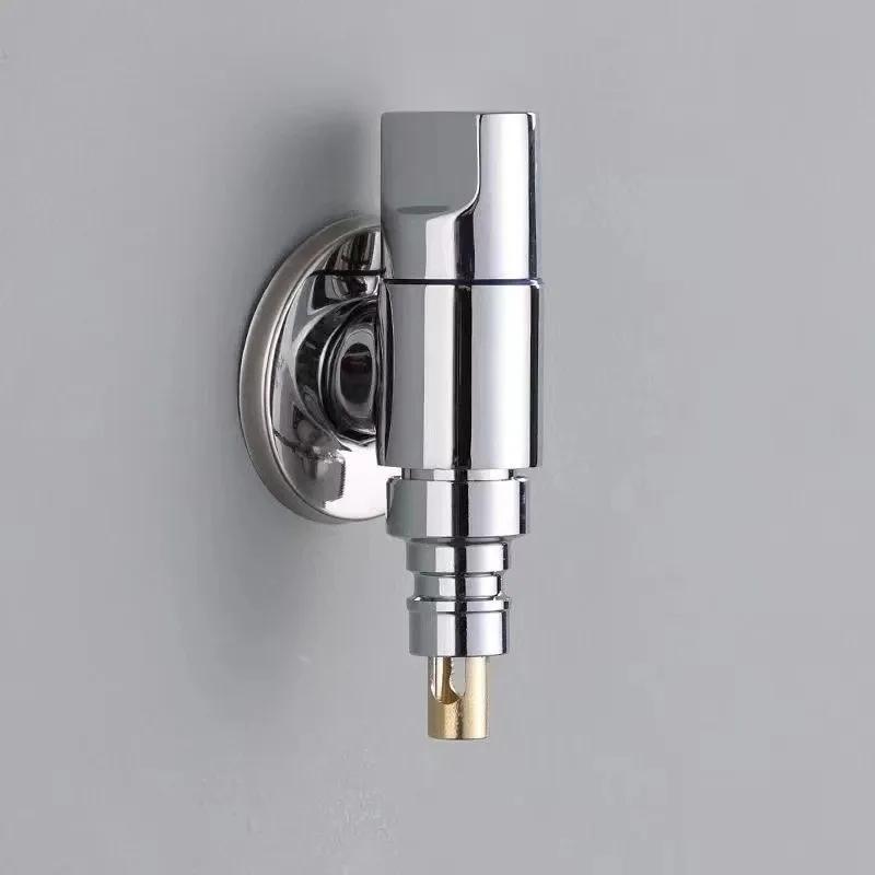 

New Outdoor Faucet Mop Pool Tap Bathroom Sink Faucet Wall Mounted Sqaure Chrome Gray Brass Rotation Mini Wash Basin Tap Bibcock