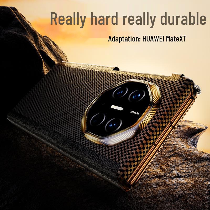 Huawei MateXT Carbon Fiber Full Coverage Magnetic Phone Case