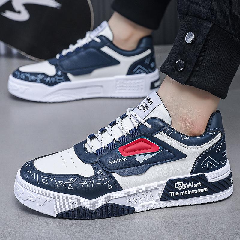 Men's Board Shoes Students Sports Casual Shoes, Men Korean Fashion Men's Shoes Trend Single Shoes