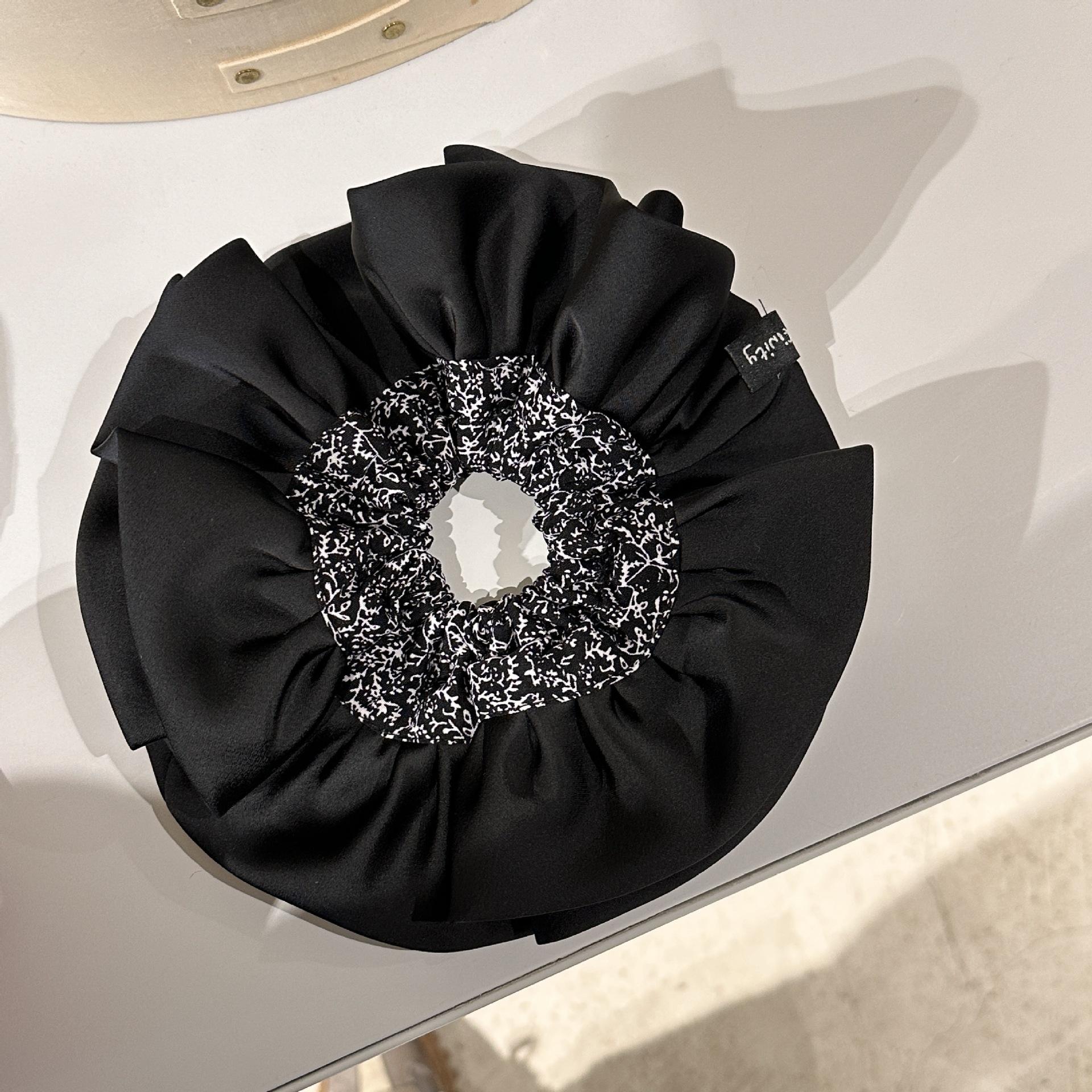 

Большие корейские аксессуары для волос большая резинка-скранч для женщин девушки резиновая эластичная популярная винтажная ведущая мода взрослые фасцинатор