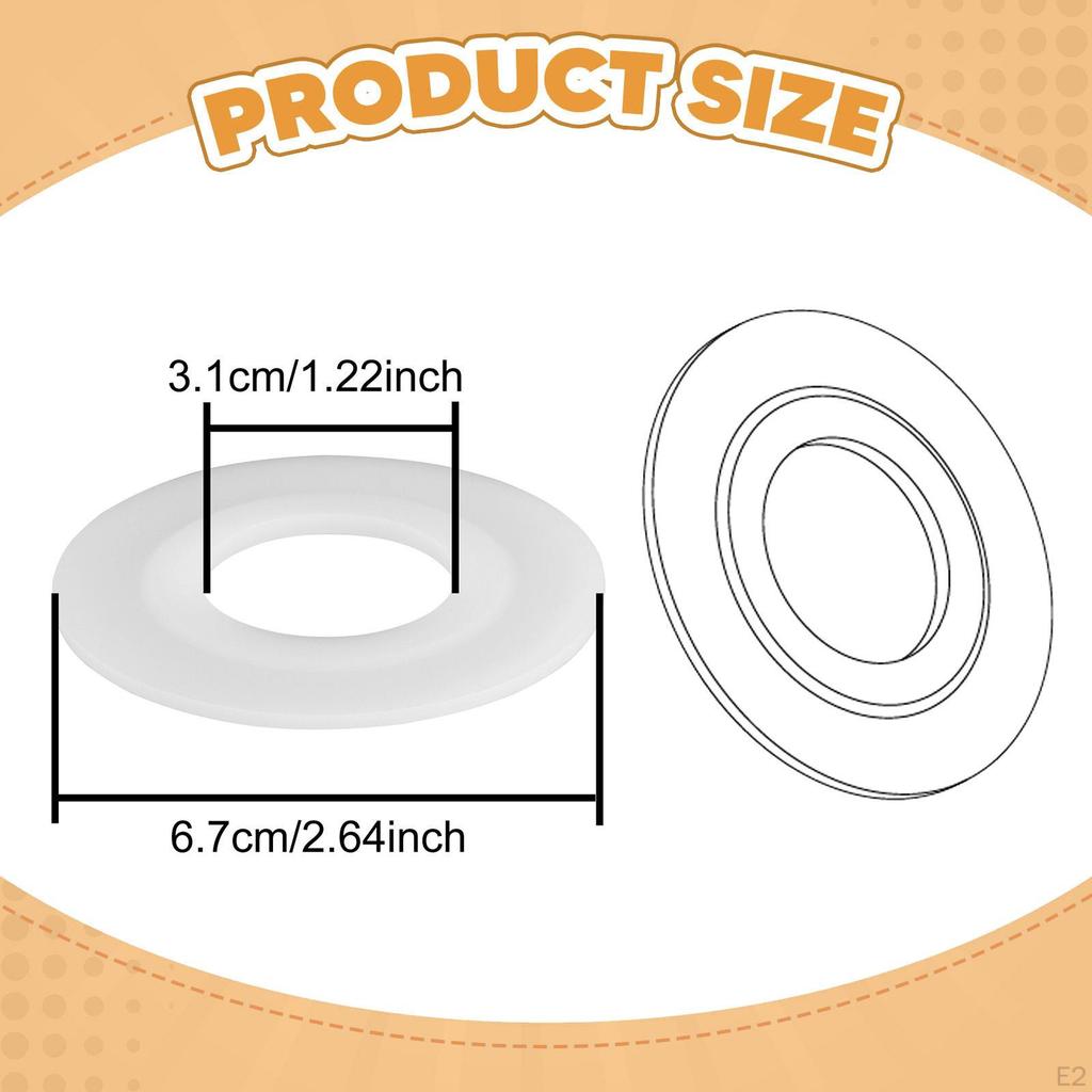 4 Pieces Toilet Flush Valve Seal, Gasket Repair Part Leakproof Washer Replacement for C7715-6 RV