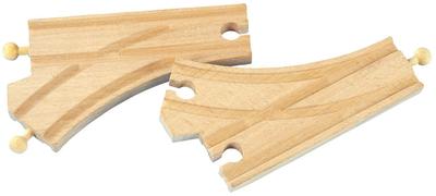 Popondetta Moku TRAIN Curved Point Rail Set of 2 MOK-707