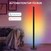 Kolorowy Lampa Podłogowa do Salonu Ściemniana Lampa Podłogowa Narożna z Synchronizacją Muzyki Nowoczesne Zmieniające Kolor Światło Nastrojowe Lampa Stołowa oświetlenie