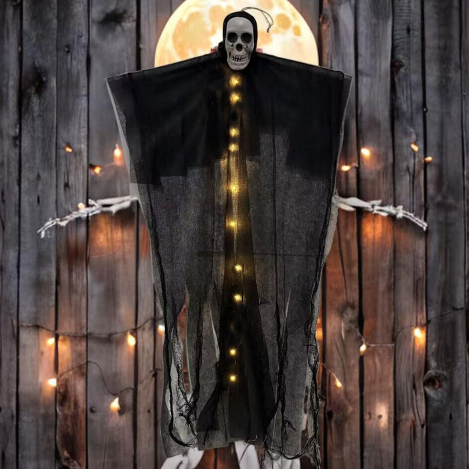 

Halloween Outdoor Hanging Decoration, 35 Inch Halloween Hanging Grim, Light Up Flying Hanging For Haunted House Prop Decoration, Halloween Outdoor One Size
