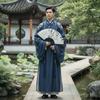 Large Size Ancient Painting Hand Fan Hand Held Summer Fan Party Favor Man Silk Fan  Photo Props