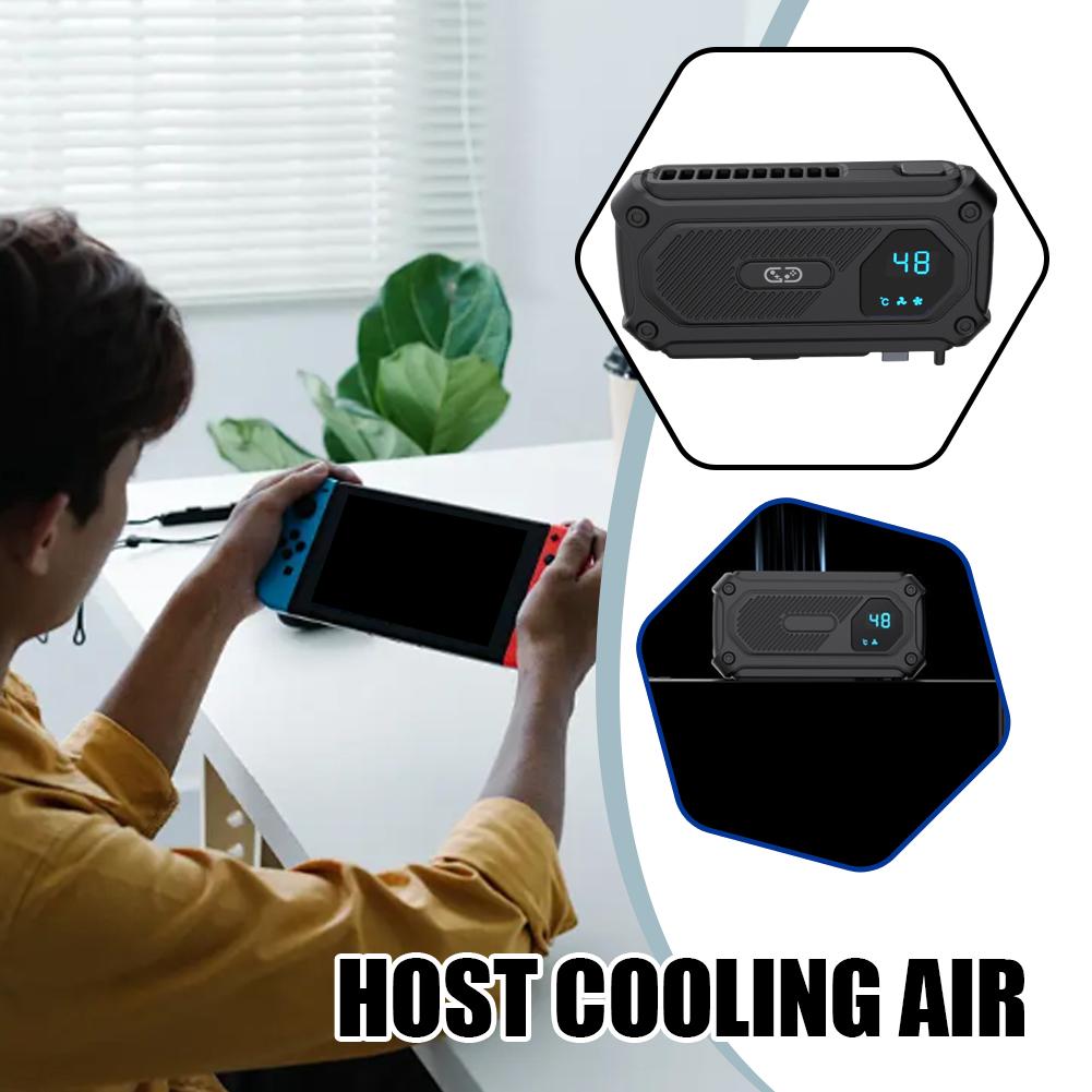 for Switch2 Host Cooling Fan Dual Speed Adjustable Black Cooling Radiator NS2 Game Console Cooling Accessories