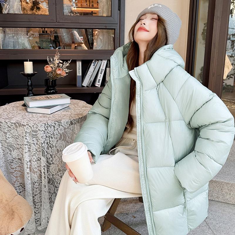 Kurtka puchowa z kapturem Damska Nowa Zimowa Codzienna Kurtka Puchowa