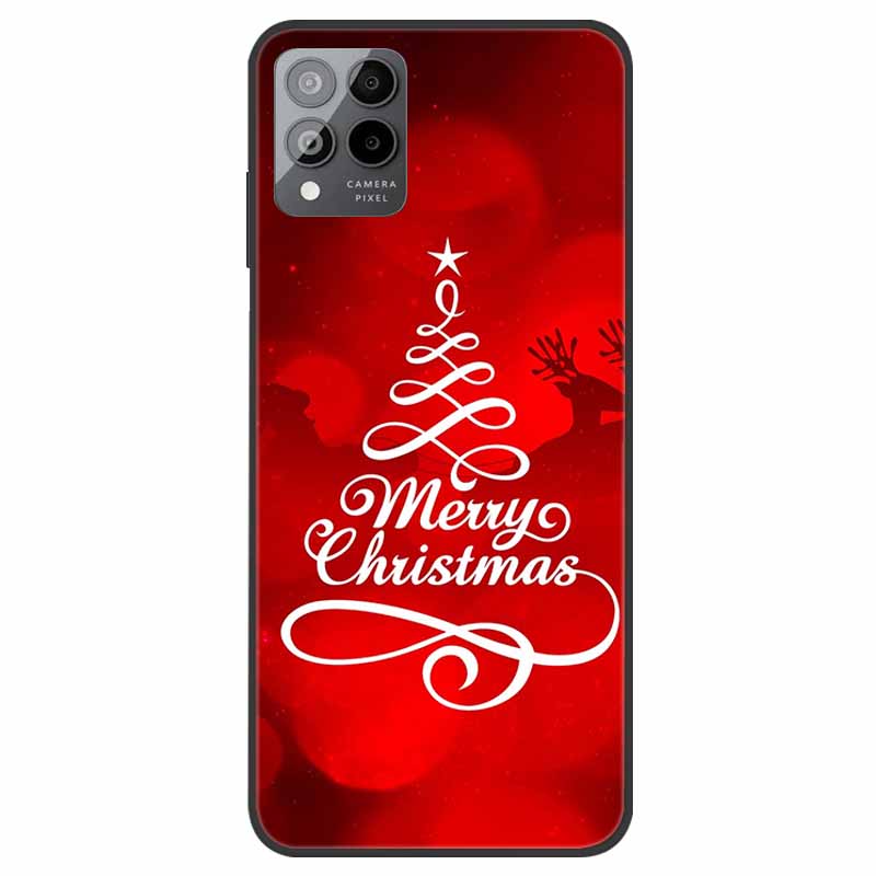 For T-Mobile REVVL 6 5G Case Christmas Soft Silicone TPU Phone Back Cover Case for T-Mobile Revvl 6 Pro 5G Santa Claus Elk Funda
