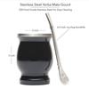 Set Gourd Yerba Mate, Cupă pentru Ceai Mate din Oțel Inoxidabil cu Perete Dublu și Set Bombilla