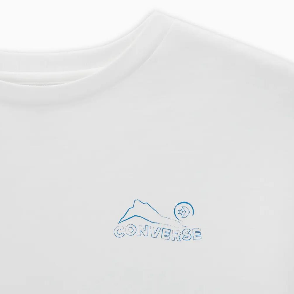 Converse Mountains T Shirt Unisex White 10026680-A01