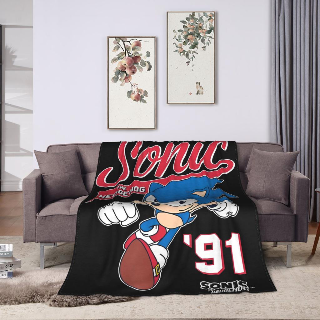 S-Sonics the Hedgehog Shadow Generations Blankets Fleece Summer Portable Soft Throw Blankets for Bedding Travel Rug Piece