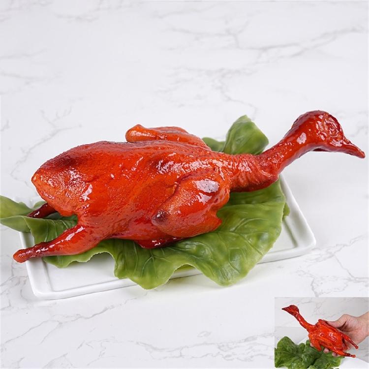 Realistic Roast Duck Model Artificial Roasted Chicken Realistic Sliced Boiled Chicken For Restaurant Display Photography