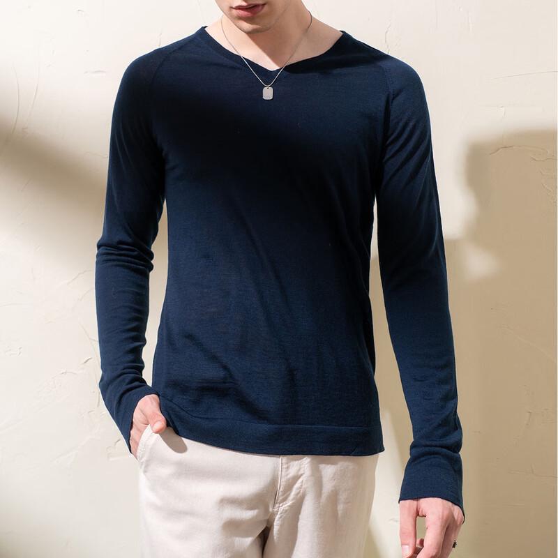 Men's 100% Merino Wool V-Neck Pullover