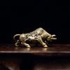 Brass Ox Statue Miniature for Home Decoration Fengshui Lucky Wealth Figurine