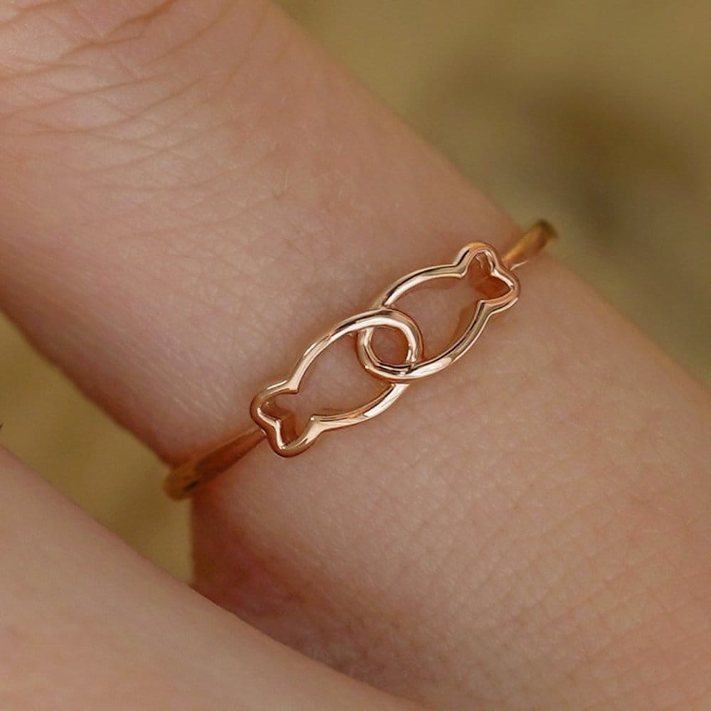 14K Frida Lucky Fish Ring W