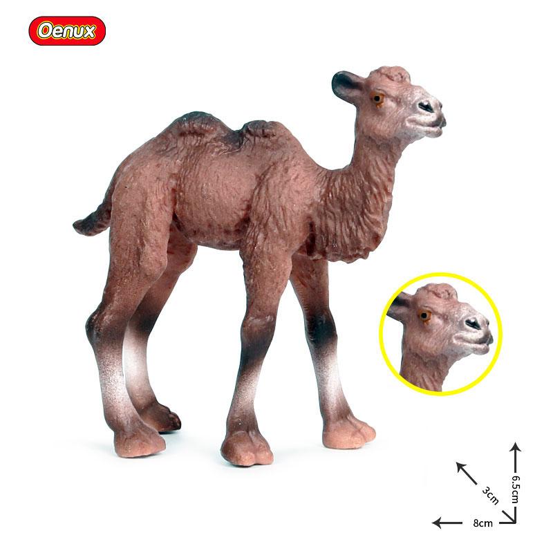 Oenux Simulation Wild Animals Toy Desert Camel Donkey Alpaca Antelope Elk Deer Model Action Figures PVC Decoration Kids Gift