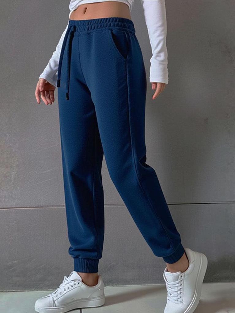 2026 Women's Casual Autumn/Winter Drawstring Sweatpants - European/American Style
