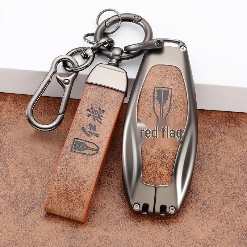 2023 Hongqi H5 Key Case for Models: HS5, H9, HQ9, HS7, H7 - Men's Classic Design