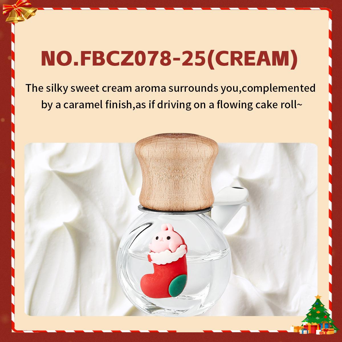 

Рождественский лимитированный выпуск Автомобильный парфюм - 10 мл Аромадиффузор для вентиляционного отверстия в автомобиль в форме Санта-Клауса CREAM