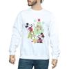 Disney Mens Mickey And Minnie Christmas Tree Sweatshirt