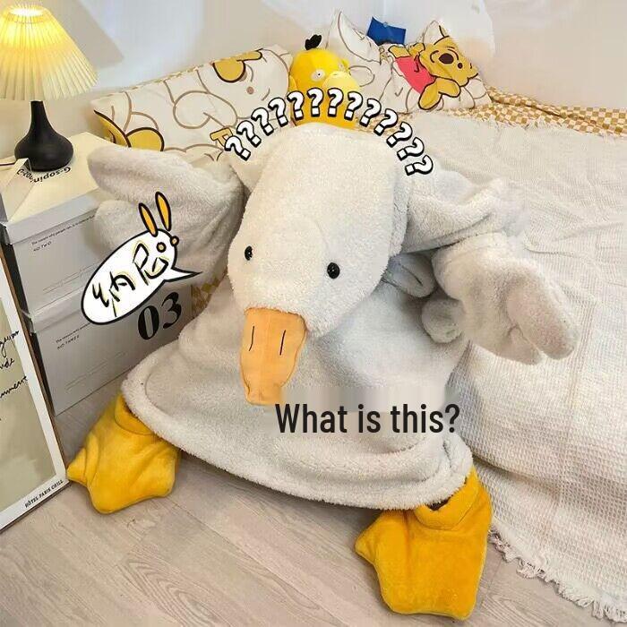 Pigiama con Oche in Pile Corallo Robe da Coppia – Spesso, Divertente, Lungo Camicia da Notte per Damigella d'Onore