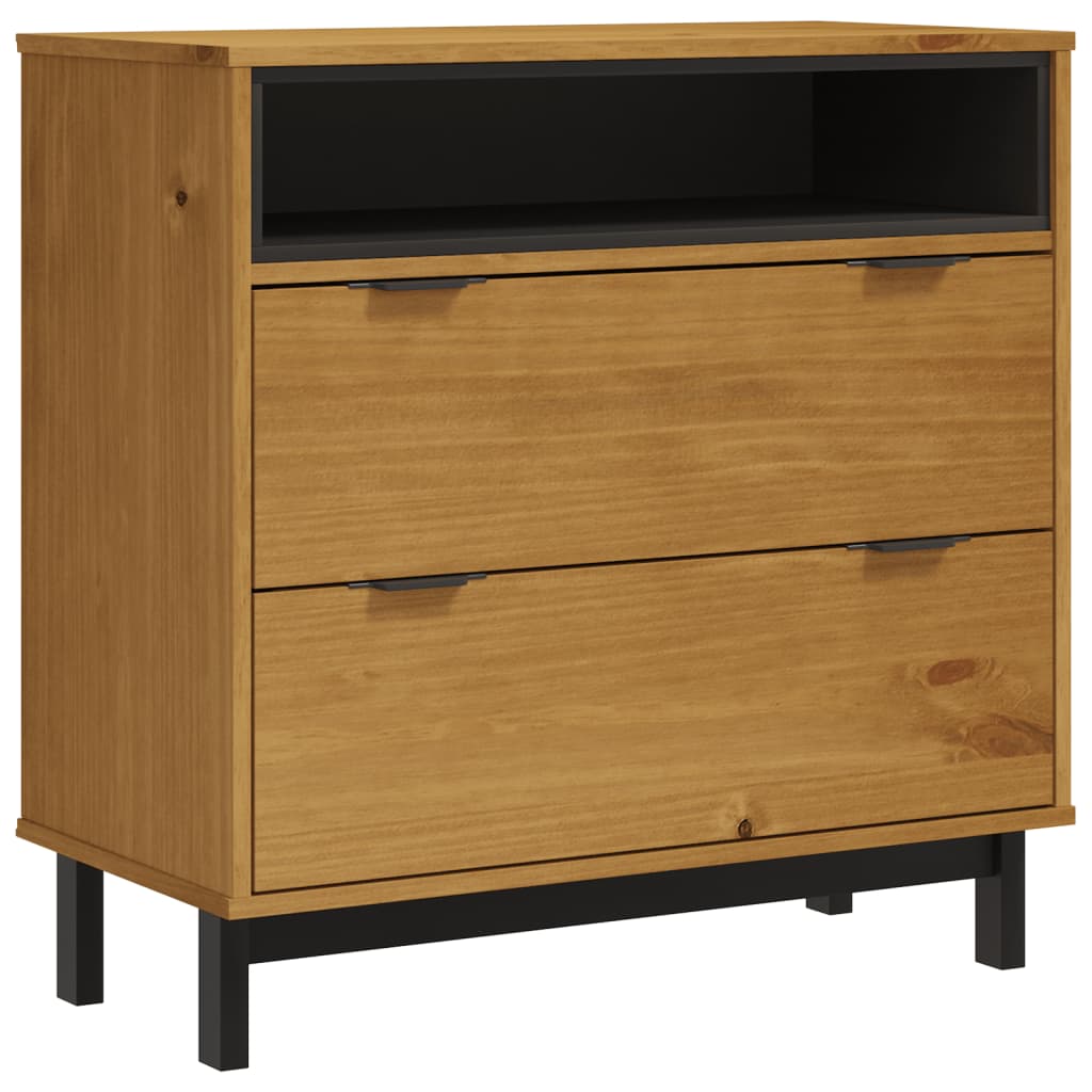 FLAM Drawer Cabinet 31.5 x 15.7 x 31.5 in (80 x 40 x 80 cm) Solid Pine Wood